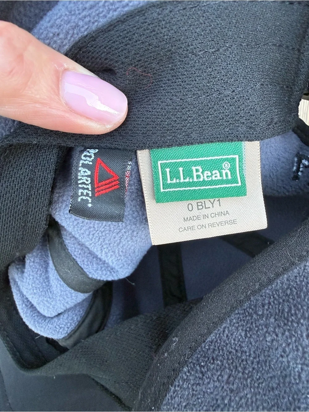 L.L.Bean Gore-Tex Fleece Winter Hat Ear Flap Cap Black Men’s L/XL